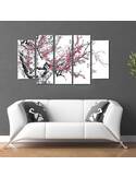 Composition de 5 tableaux CERISIER JAPONAIS imprimé sur toile - par Feeby