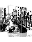 Composition de 5 tableaux CANAL DE VENISE imprimé sur toile - par Feeby