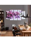 Composition de 5 tableaux BRANCHE BLOOMING imprimé sur toile - par Feeby