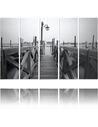 Composition de 5 tableaux PONT DE BOIS imprimé sur toile - par Feeby