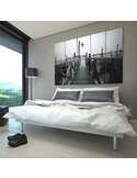 Composition de 5 tableaux PONT DE BOIS imprimé sur toile - par Feeby