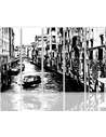 Composition de 5 tableaux CANAL DE VENISE imprimé sur toile - par Feeby