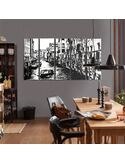 Composition de 5 tableaux CANAL DE VENISE imprimé sur toile - par Feeby