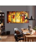 Composition de 5 tableaux AFRIQUE NOSIWODY imprimé sur toile - par Feeby