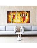 Composition de 5 tableaux AFRIQUE NOSIWODY imprimé sur toile - par Feeby