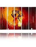 Composition de 5 tableaux SUD imprimé sur toile - par Feeby