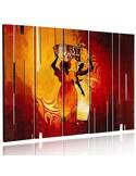 Composition de 5 tableaux SUD imprimé sur toile - par Feeby