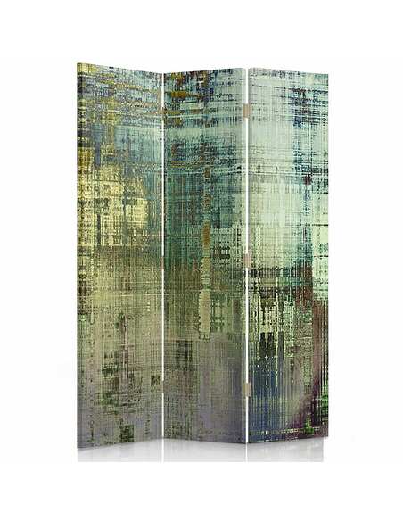Paravent 3 volets RÉSUMÉ IMAGINAIRE VERT - par Feeby