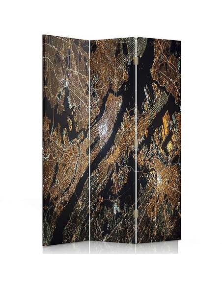 Paravent 3 volets IMAGE SATELLITE - par Feeby