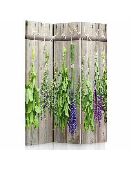 Paravent 3 volets HERBES - par Feeby