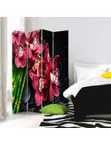 Paravent 4 volets LES ORCHID BORDEAUX - par Feeby