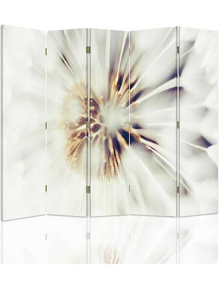 Paravent 5 volets FLEURS BLANCHES 2 - par Feeby