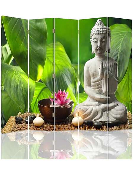 Paravent 5 volets BUDDA 4 - par Feeby