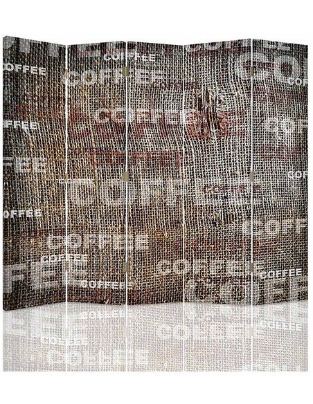 Paravent 5 volets CAFÉ - par Feeby