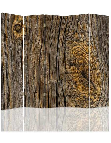 Paravent 5 volets DES PLANCHES DE BOIS 2 - par Feeby