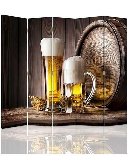 Paravent 5 volets LA BIÈRE - par Feeby