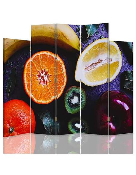 Paravent 5 volets FRUITS PVL - par Feeby