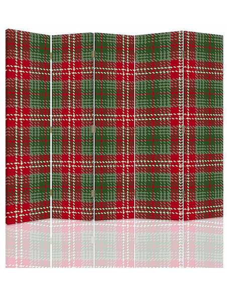 Paravent 5 volets À CARREAUX 3 - par Feeby