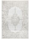 Tapis Isphahan beige et blanc, vue d'ensemble du motif central