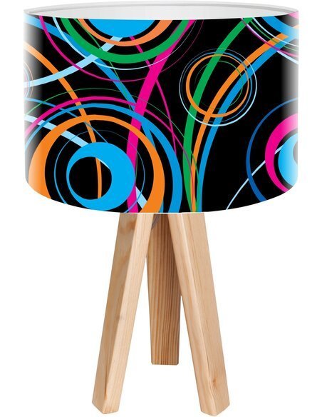 Lampe de chevet Stamps Noir