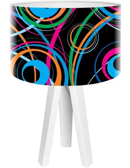 Lampe de chevet Stamps Noir