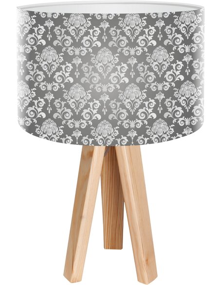 Lampe de chevet Stamps Gris