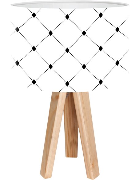 Lampe de chevet Stamps Gris