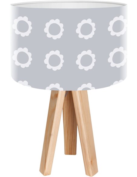 Lampe de chevet Stamps Gris