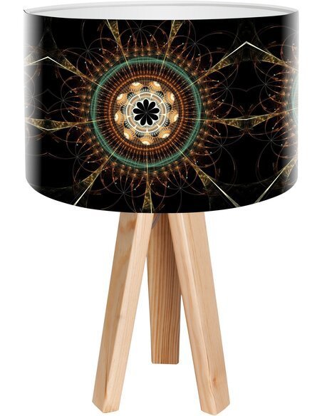 Lampe de chevet Mandala Noir