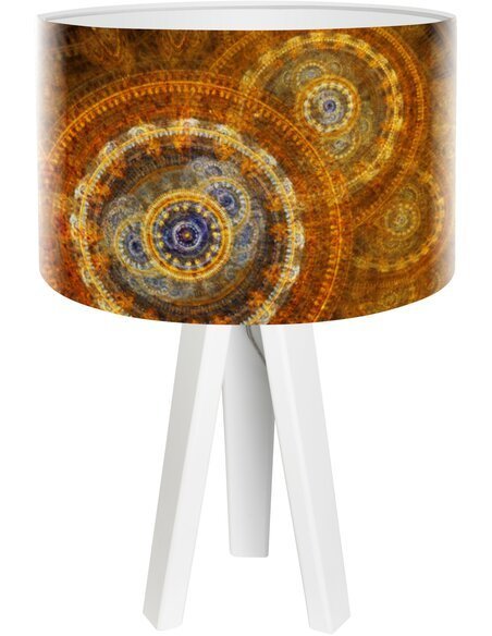 Lampe de chevet Mandala Marron