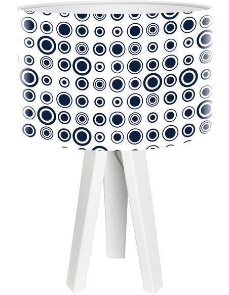 Lampe de chevet stamps Bleu