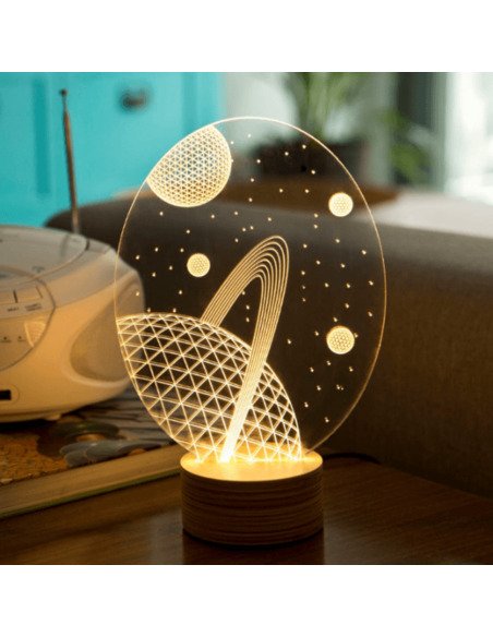 Lampe Bulbing GALAXY 3D Lumière Led