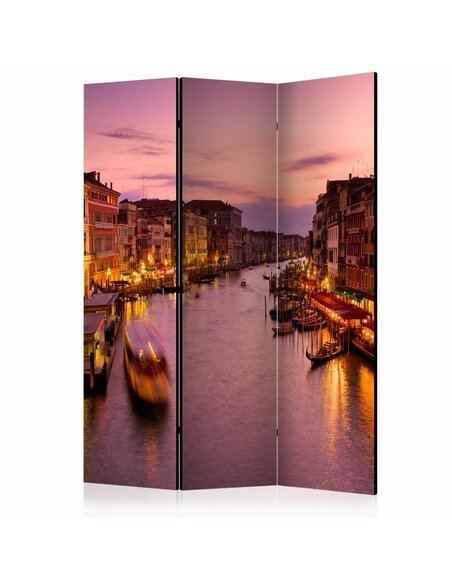 Paravent 3 volets CITY OF LOVERS, VENICE BY NIGHT  | Artgeist |
