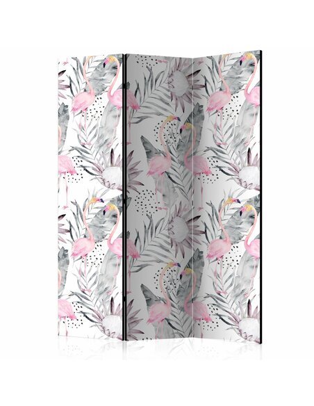 Paravent 3 volets FLAMINGOS AND TWIGS  | Artgeist |