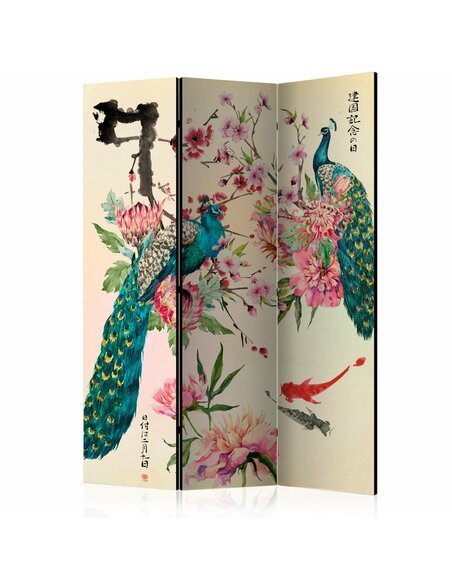 Paravent 3 volets PEACOCK LOVE  | Artgeist |