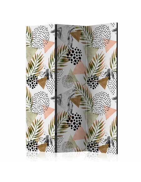 Paravent 3 volets TROPICAL GEOMETRY  | Artgeist |