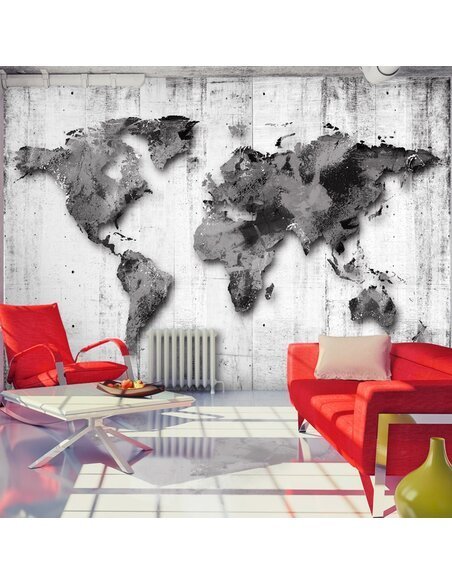 Papier peint WORLD IN SHADES OF GRAY 