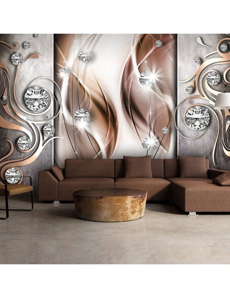 Papier peint BROWN AND DIAMONDS 