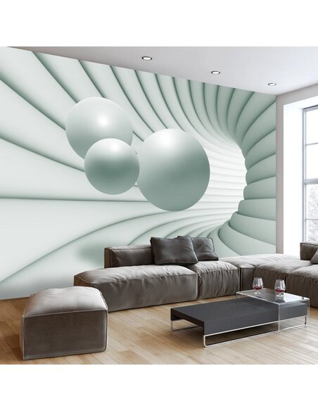 Papier peint IN THE GREEN TUNNEL 