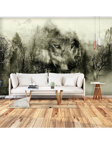 Papier peint MOUNTAIN PREDATOR BEIGE 