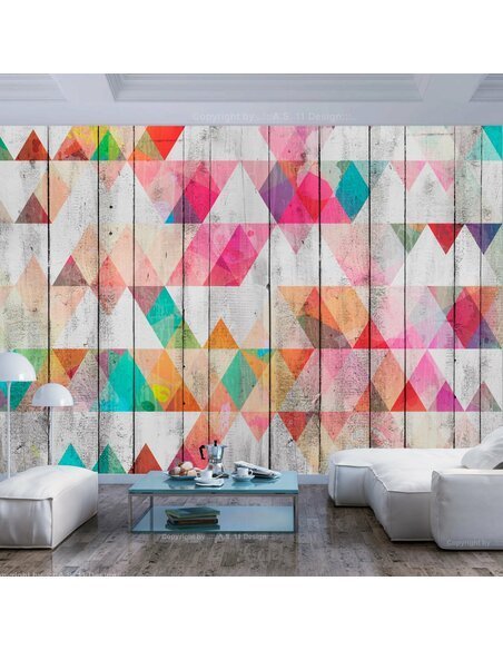 Papier peint RAINBOW TRIANGLES 