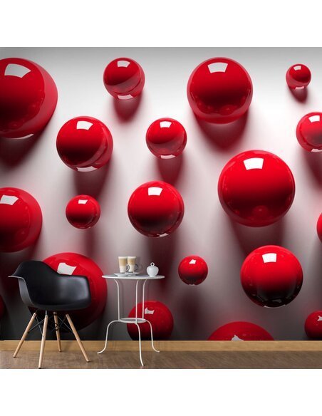 Papier peint RED BALLS 
