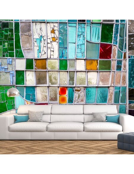 Papier peint SAPPHIRE STAINED GLASS 