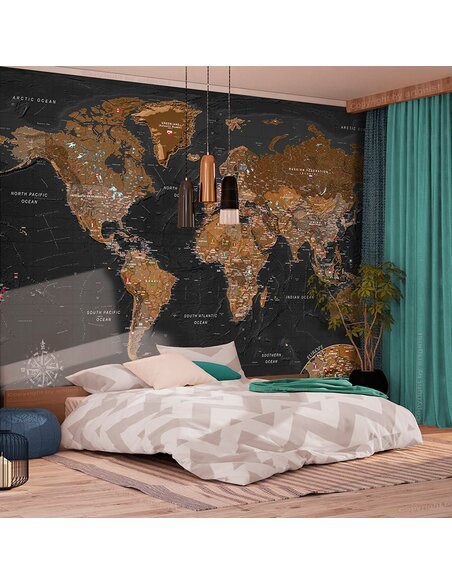 Papier peint WORLD STYLISH MAP 