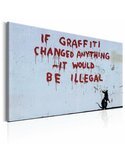 Tableau IF GRAFFITI CHANGED ANYTHING BY BANKSY 