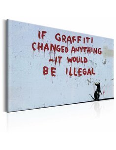 Tableau IF GRAFFITI CHANGED ANYTHING BY BANKSY 