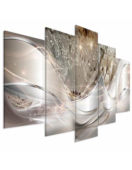 Tableau MODERN DANDELIONS BEIGE WIDE 