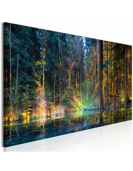 Tableau POND IN THE FOREST NARROW 