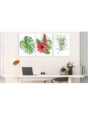Tableau RED HIBISCUS 