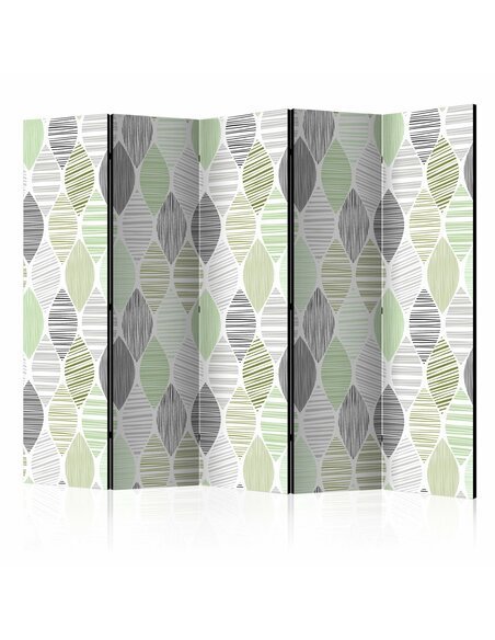 Paravent 5 volets GREEN TEARS II 